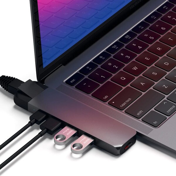 Type-C, Pro Hub, Ethernet, Black